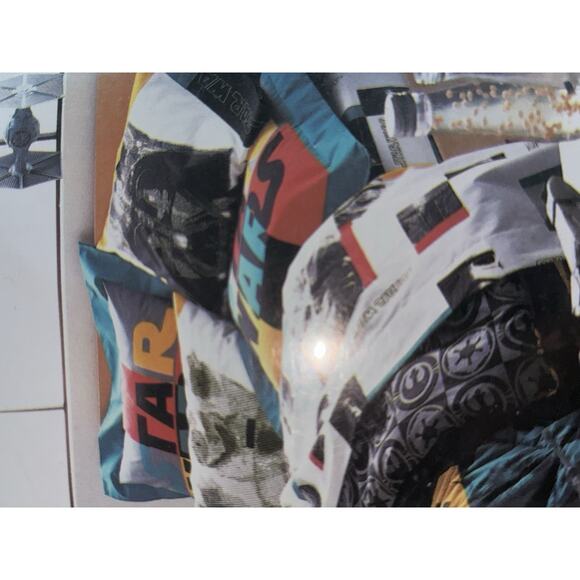 Star Wars Trilogy Home Character Study Fan Club Twin Bedsheet Set New 1997 - Picture 4 of 8